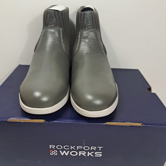 ROCKPORT WORKS WOMENS US 7 M‎ TOTAL MOTION SPORT SOCK BOOTIE SNEAKER EH ST SR - Picture 4 of 11